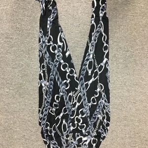 Black and silver dress pants